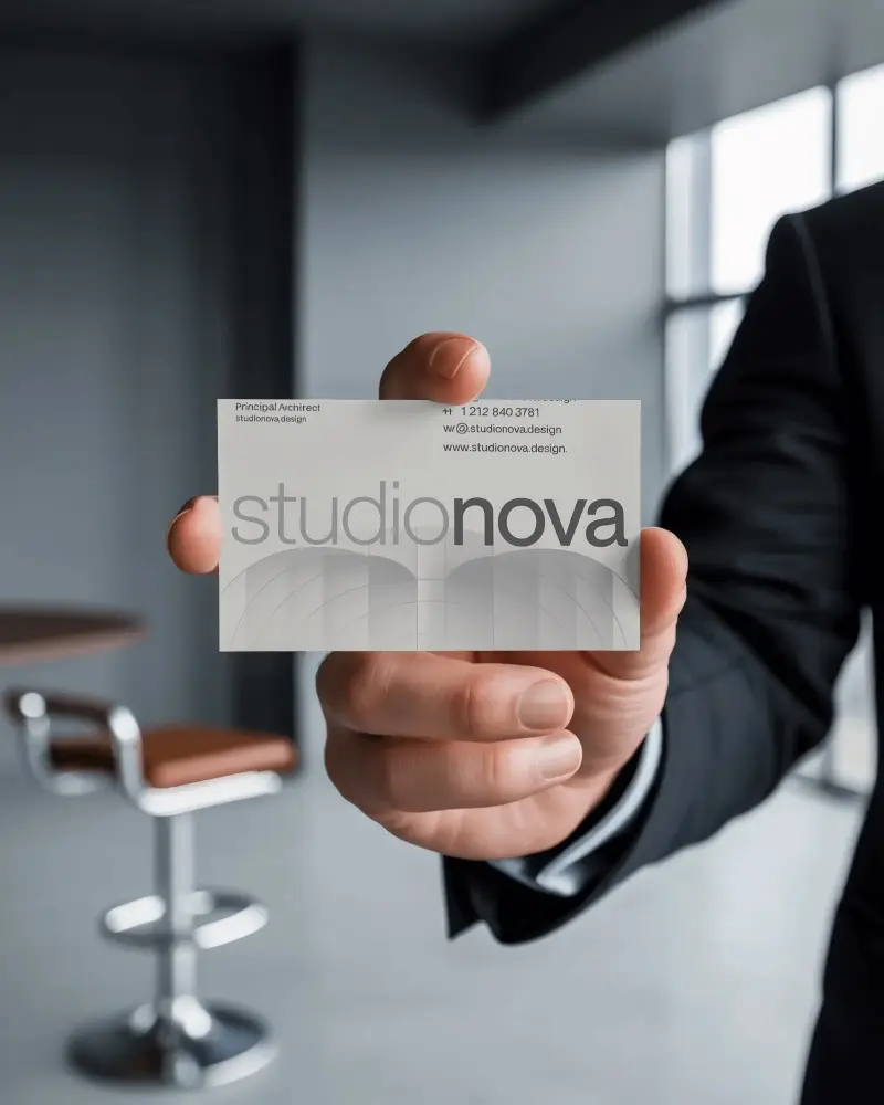Business Card Mockup For Professional Branding And Corporate Networking Presentation