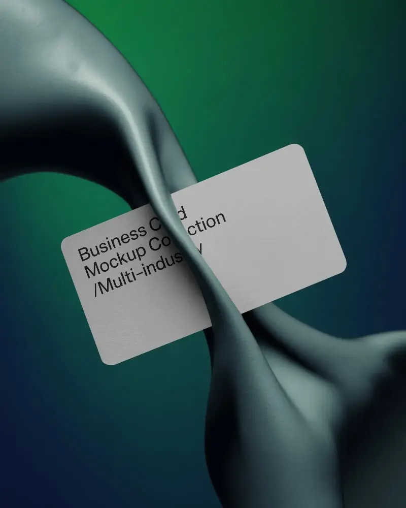 Premium Minimalist Business Card Mockup Display For Modern Branding Presentations