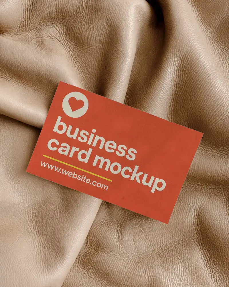 Business Card Mockup Neutral Beige Textured Background Elevated Branding In Elegant Earth Tones