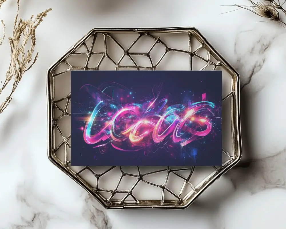 Elegant Flatlay Business Card Mockup On Geometric Metal Tray With Marble Background And Dried Botanicals Luxury Stationery Scene 0154