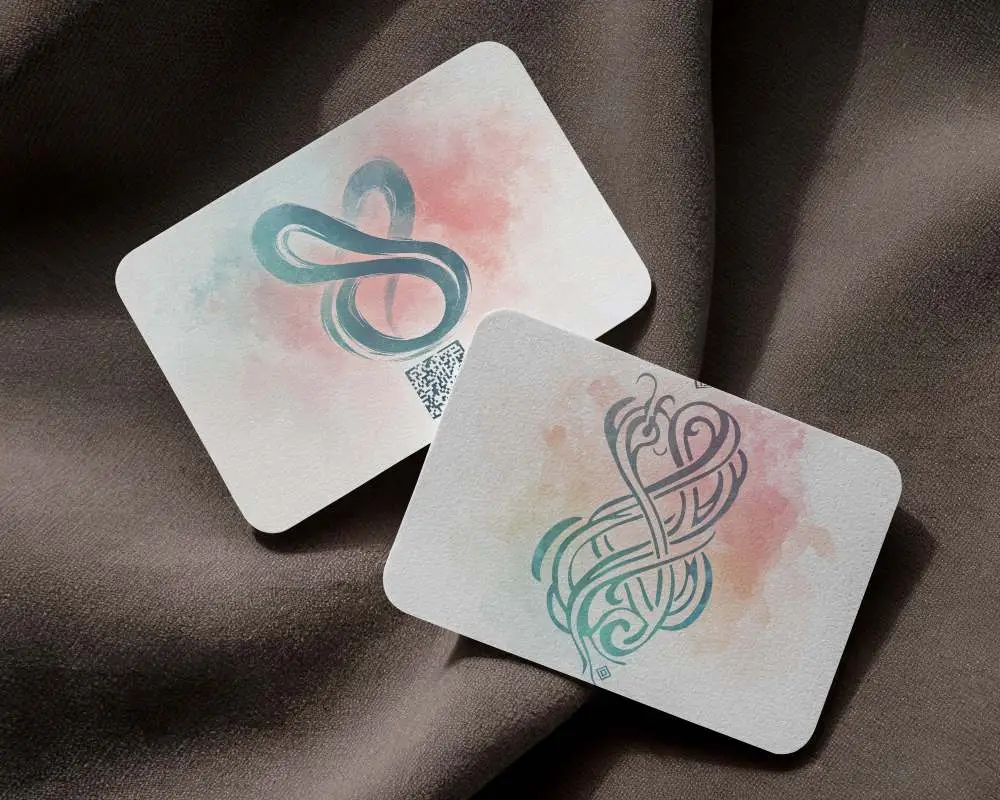 Textured Fabric Surface Business Card Mockup Rounded Corners Soft Shadow Play Under Diffused Daylight For Premium Look 0161