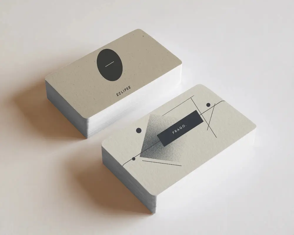 Minimalist Dual Stack Business Card Mockup On Bright Matte Surface With Soft Shadows Clean And Elegant Presentation For Modern Branding 0186