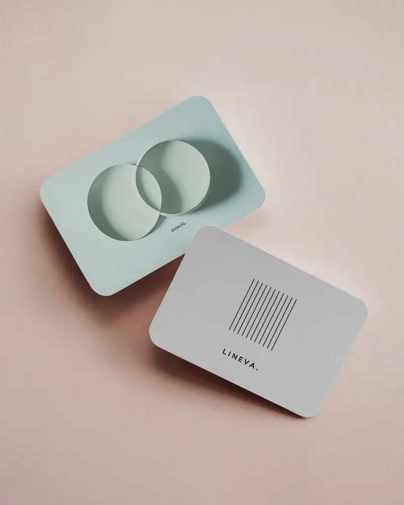 Minimal Dual Business Card Mockup On Soft Pink Surface With Subtle Shadow And Textured Paper Clean And Professional Branding Presentation 0193