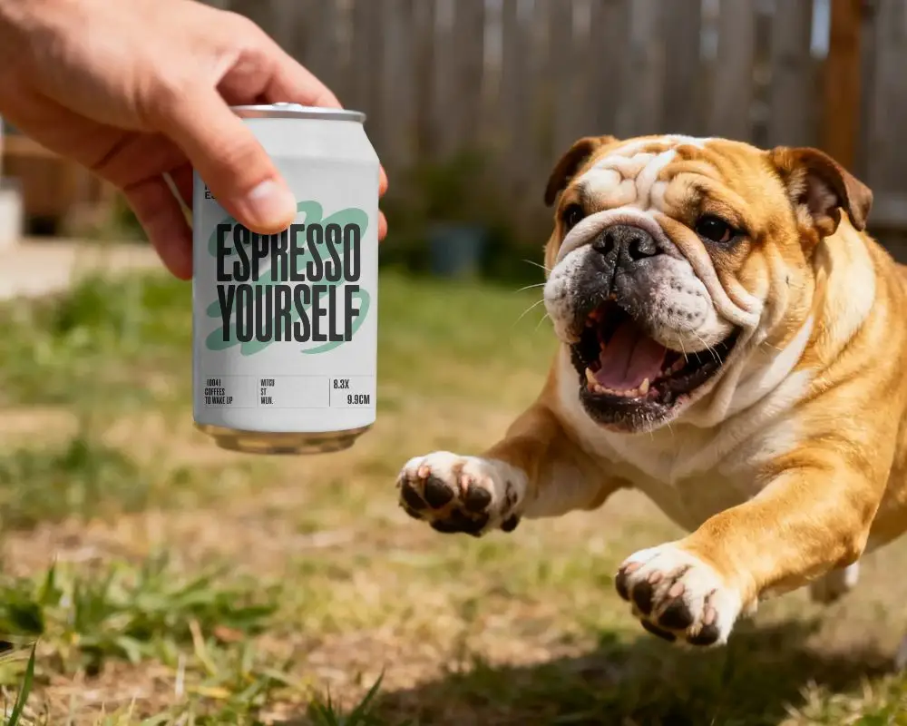 Hand Holding Standard Can Mockup Outdoor Lively Scene Ready For Beverage Branding Designs