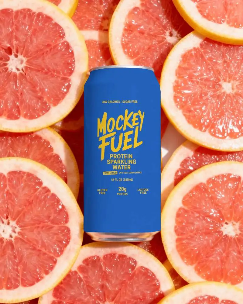 Grapefruit Slice Background Can Mockup Vibrant Citrus Flatlay Bold Fruit Texture