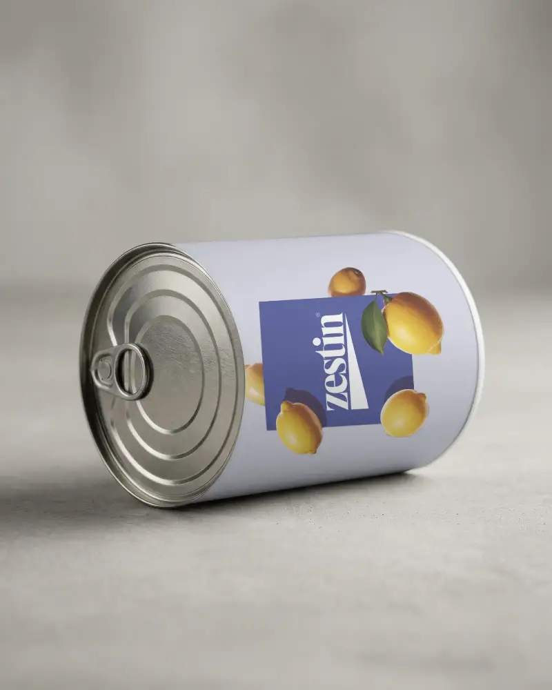 Blank Metal Can Mockup With Pull Tab For Packaging Design Presentations