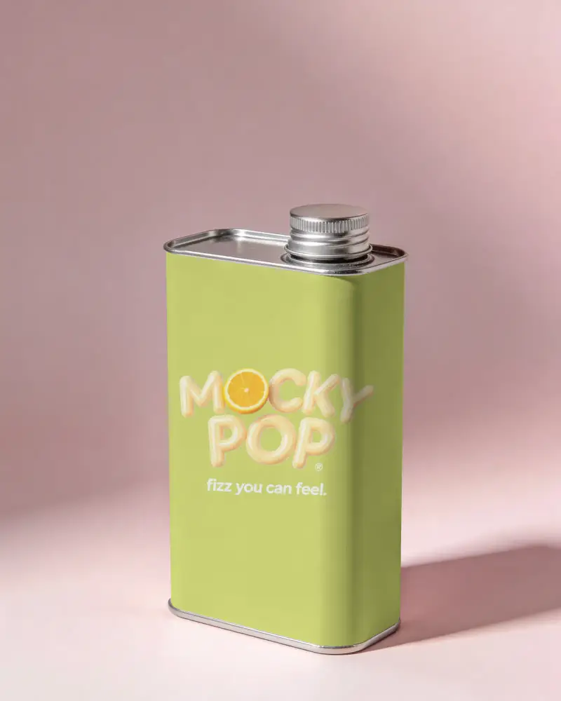 Isolated Metal Can Mockup With Twist Cap For Commercial Product Visualization