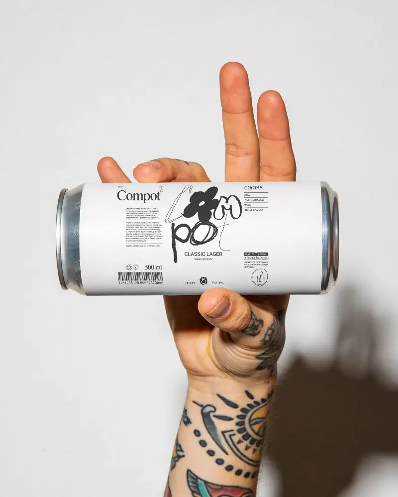 Isolated Background Compact Can Mockup Display For Marketing And Labeling