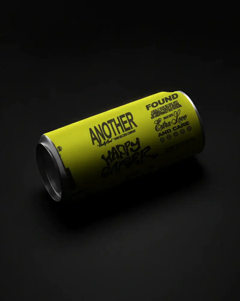 Sleek Modern Beverage Can Mockup With Minimalist Design On Dark Background For Branding