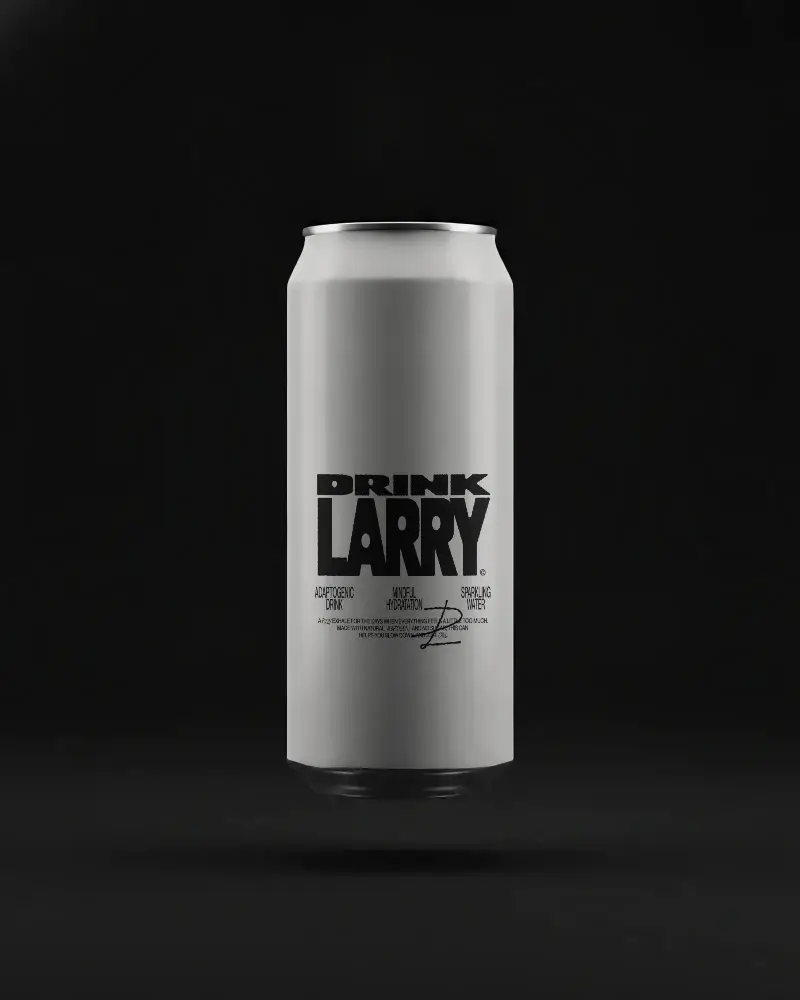 Sleek Minimalistic Can Mockup Floating Against Dark Background For Product Branding