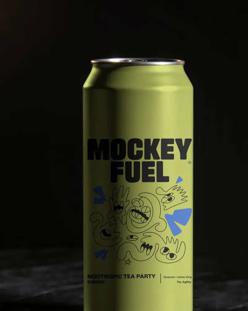 Tall Sleek Beverage Can Mockup With Minimalist Design Perfect For Drink Packaging Showcase