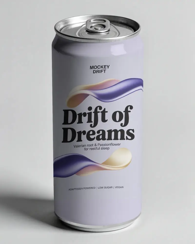 Clean Plain Beverage Can Mockup For Marketing And Promotional Materials Showcase
