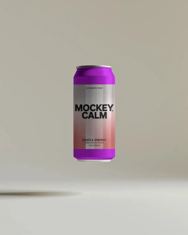 Minimal Floating Soft Shadow Can Mockup On Neutral Background For Product Branding And Display