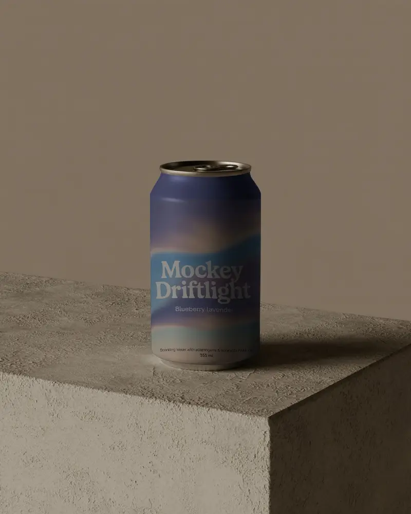 Minimalistic Beverage Can Mockup For Product Presentation And Branding Designs 0156