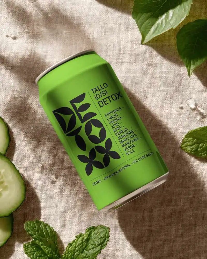 Realistic Beverage Can Mockup With Natural Background For Brand Presentation