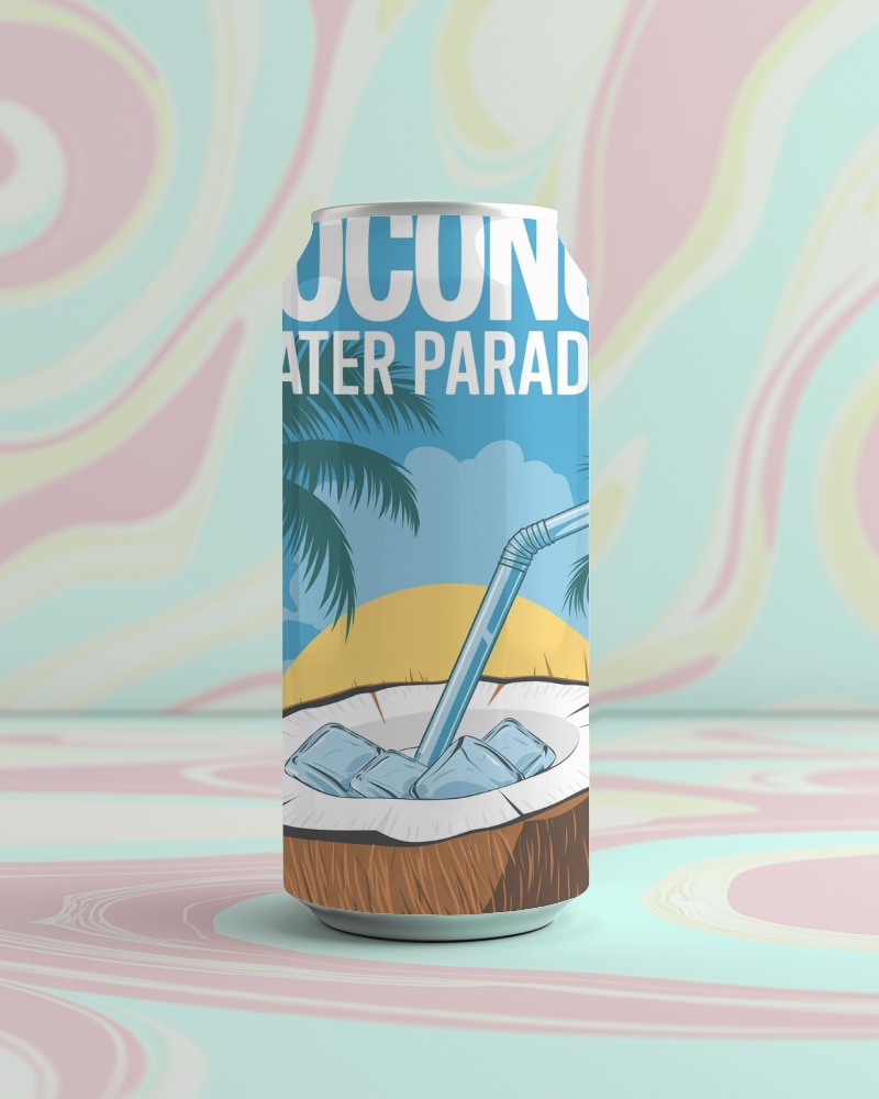 Swirl Pattern Can Mockup Artistic And Colorful Vibe