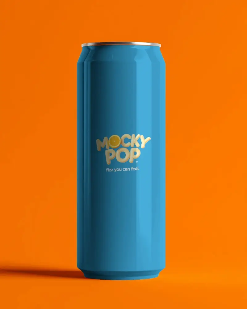 Sleek Tall Can Mockup For Beverages And Energy Drinks Packaging Design Presentations