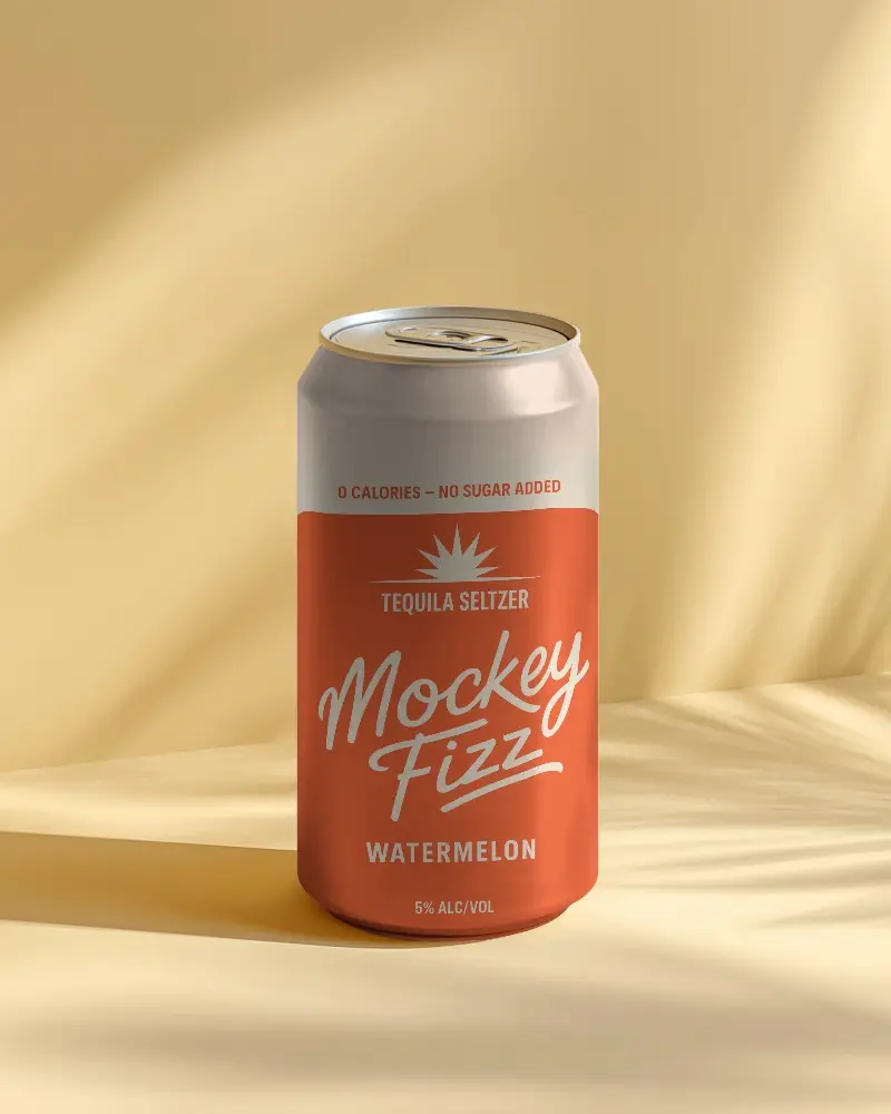 Sleek Minimalist Metal Can Mockup For Beverage Branding Design Display