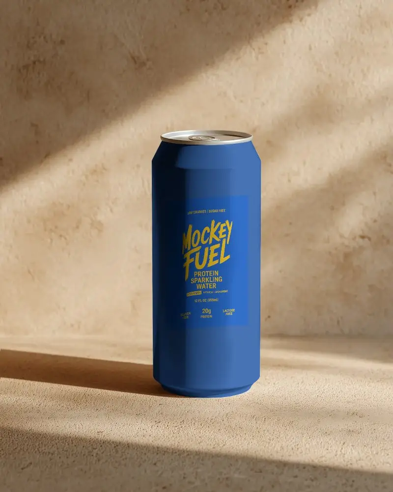Sleek Metal Can Mockup For Beverage Packaging Design And Branding Presentation Use