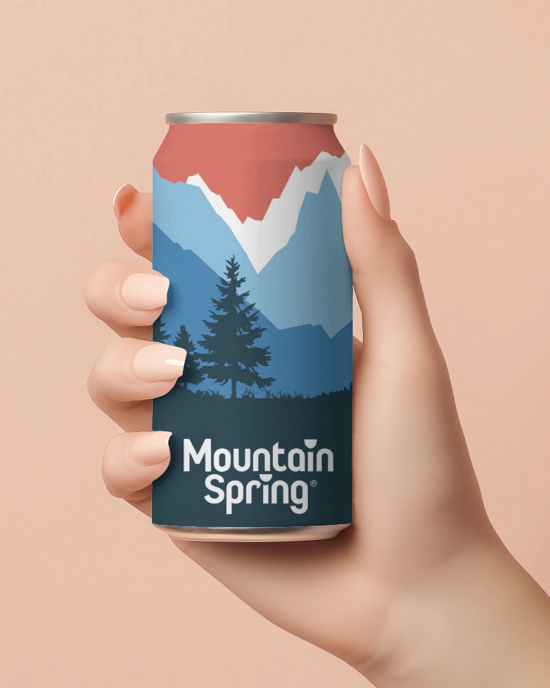 Neutral Beige Hand Holding Can Mockup Clean And Minimal Design