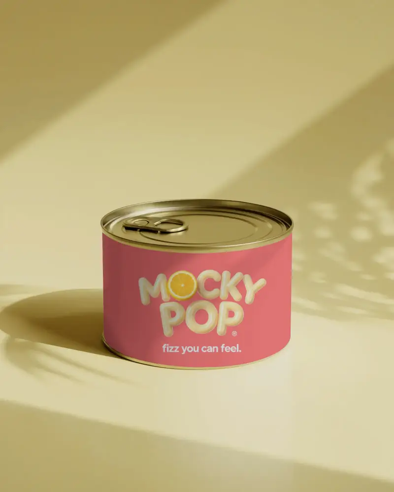 Round Metal Can Mockup With Pull Tab Lid For Food Packaging Design Presentations