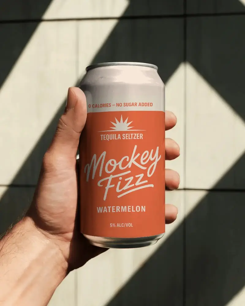 Realistic Hand Holding Can Mockup For Craft Drink Product Marketing Visuals
