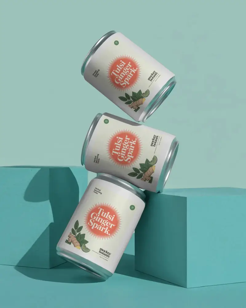 Sleek Aluminum Can Mockup For Beverage Branding And Packaging Design Presentations