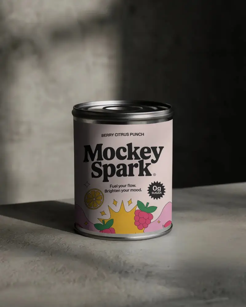 Minimalistic Can Mockup For Label Design Package Branding Display