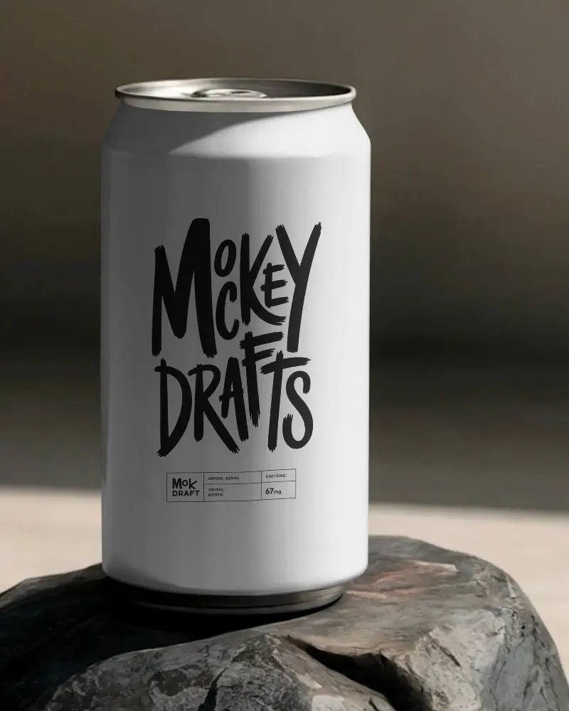 Sleek Modern Can Mockup For Beverage Branding And Packaging Design Showcase