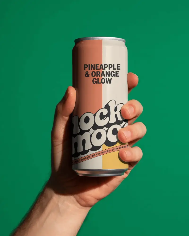 Hand Holding Sleek Standard Sized Can Mockup For Beverage Packaging Design Showcase