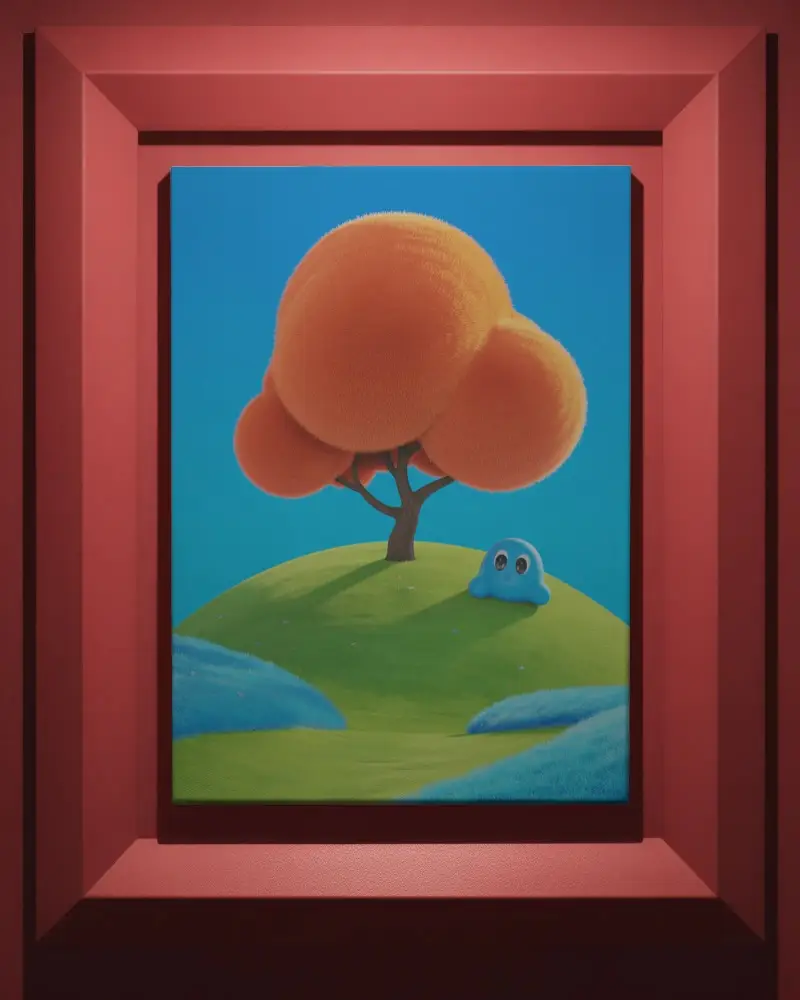 Modern Minimalist Blank Canvas Mockup For Artwork Presentation And Design Showcase