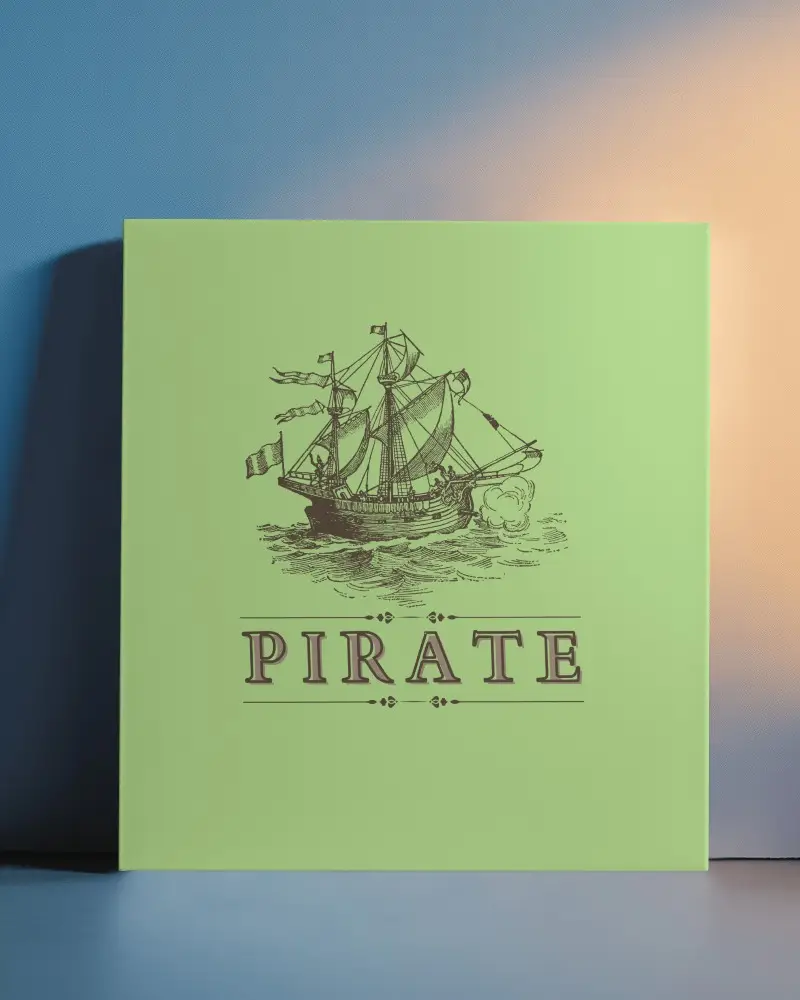 Gradient Light Canvas Mockup With Clean Lines And Vibrant Background