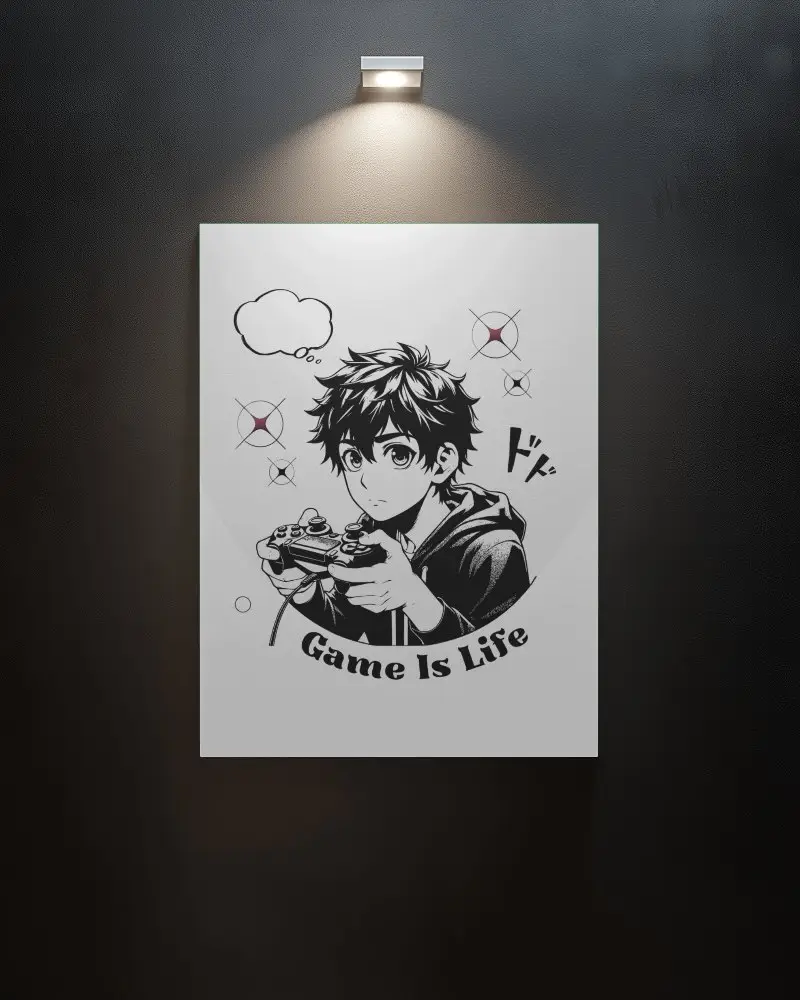 Sleek Modern Gallery Canvas Mockup Spotlight On Dark Wall Minimalist Elegant Museum Like Ambience 023