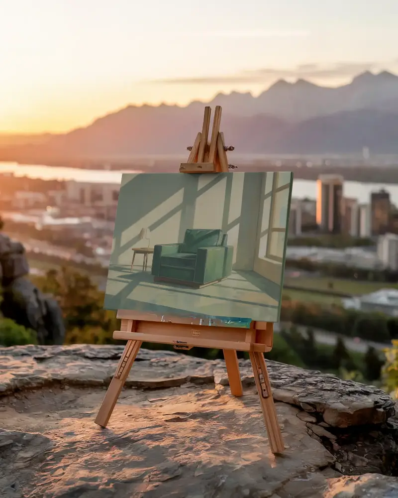 realistic-canvas-mockup-outdoor-easel-art-presentation-sunset-background-high-quality-0236
