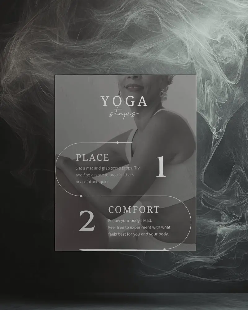 Dramatic Smoky Atmosphere Canvas Mockup Floating Against Dark Hazy Background Mysterious And Moody Aesthetic 024