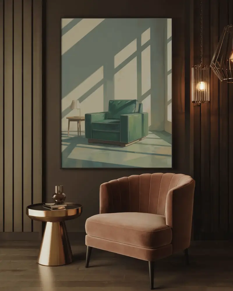 framed-canvas-mockup-in-elegant-interior-with-brown-velvet-chair-golden-table-and-lamps