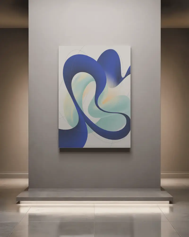 luxury-gallery-wall-mounted-canvas-mockup-with-floor-lighting