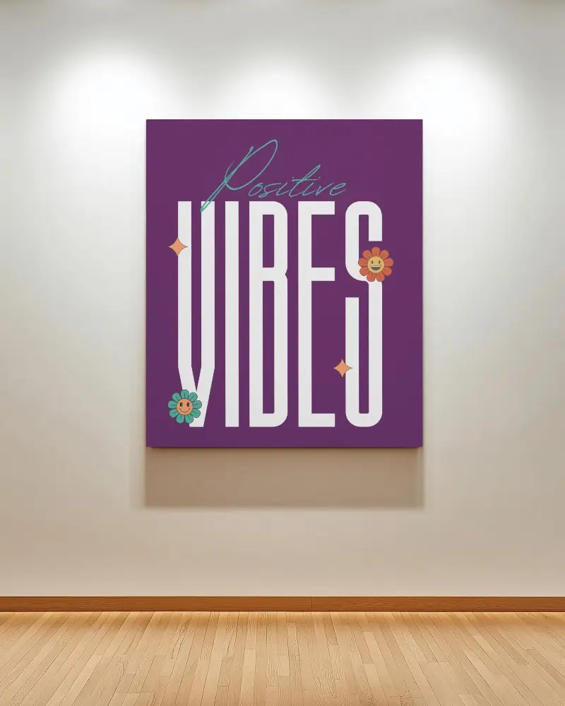 Contemporary Museum Canvas Mockup Subtle Lighting Refined Atmosphere 042