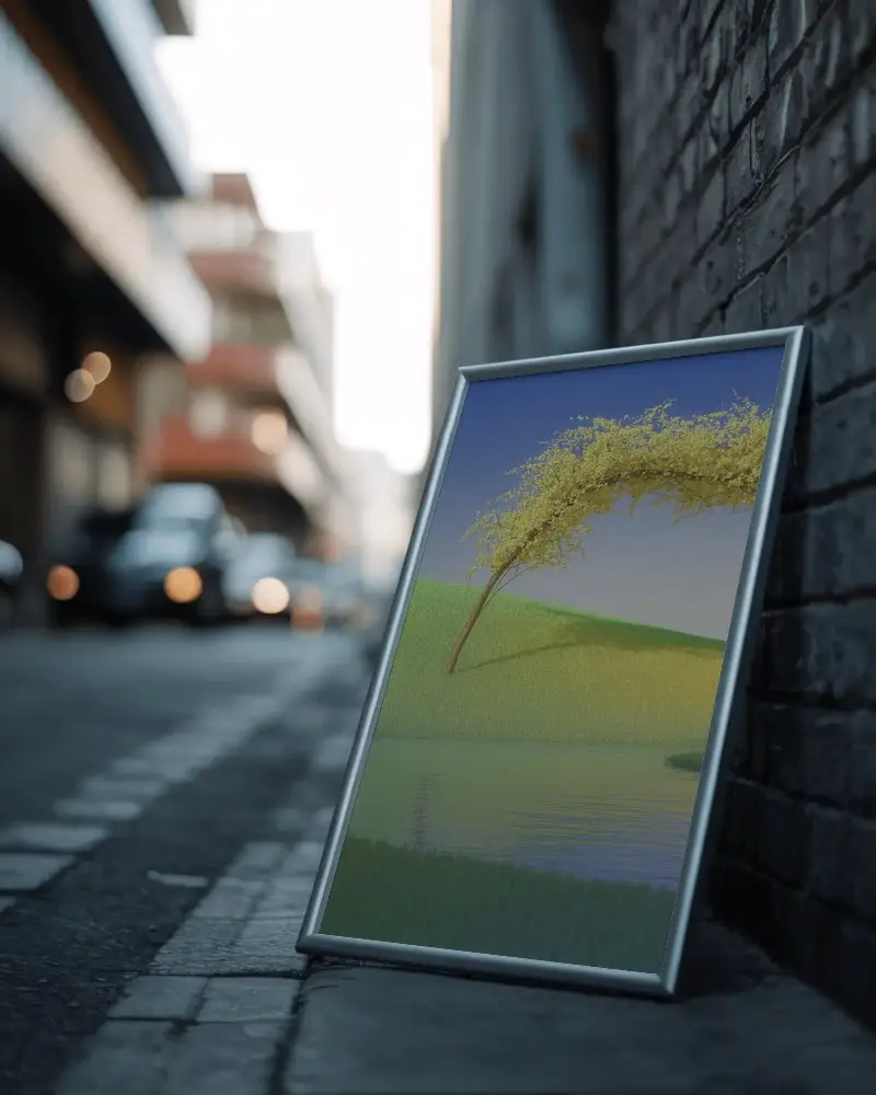 Urban Street Canvas Mockup For Retail Advertisement And Outdoor Promotion Ideas