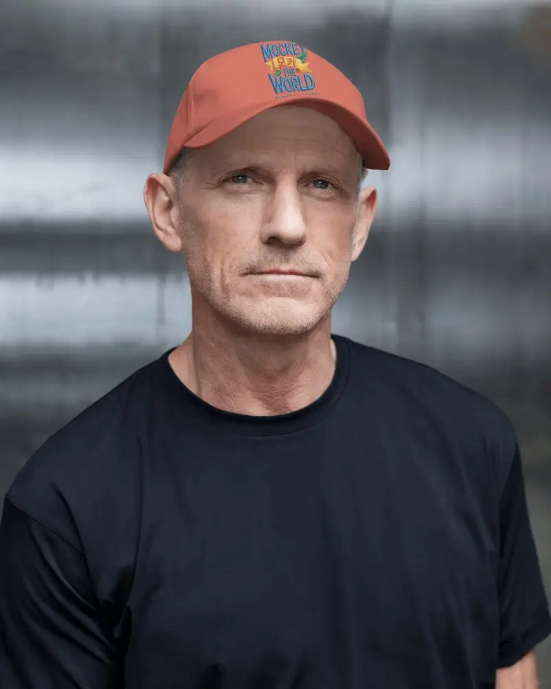 Blank Flat Peak Cap Mockup For Men Showcasing Simple And Clean Hat Design