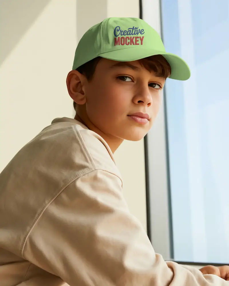 Casual Stylish Cap Mockup For Youth Fashion Urban Headwear Accessories Modern Look