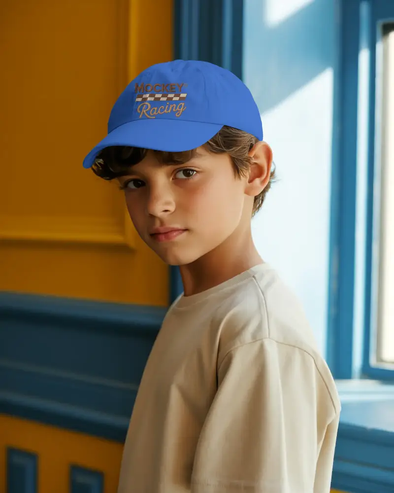 Kids Baseball Cap Mockup For Custom Logo Branding And Personalized Style Showcase