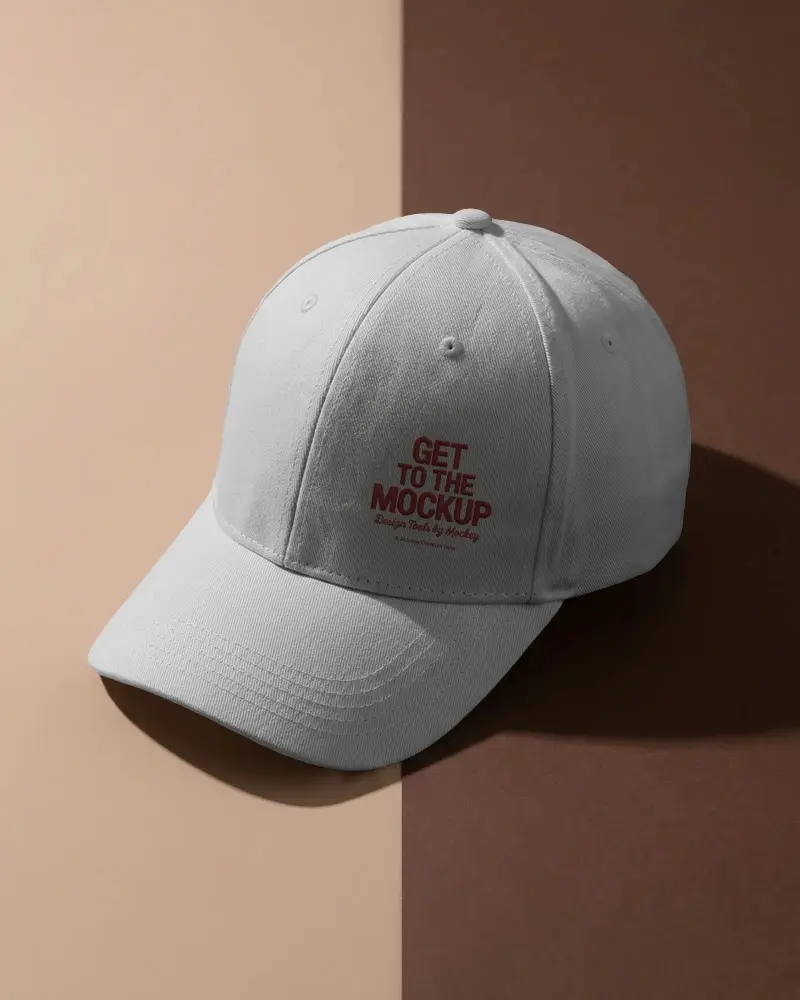 Modern Baseball Cap Mockup For Branded Sportswear And Fashion Apparel Display