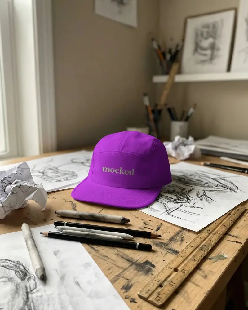 Stylish Low Profile Cap Mockup For Custom Logo Printing And Trendy Casual Headwear