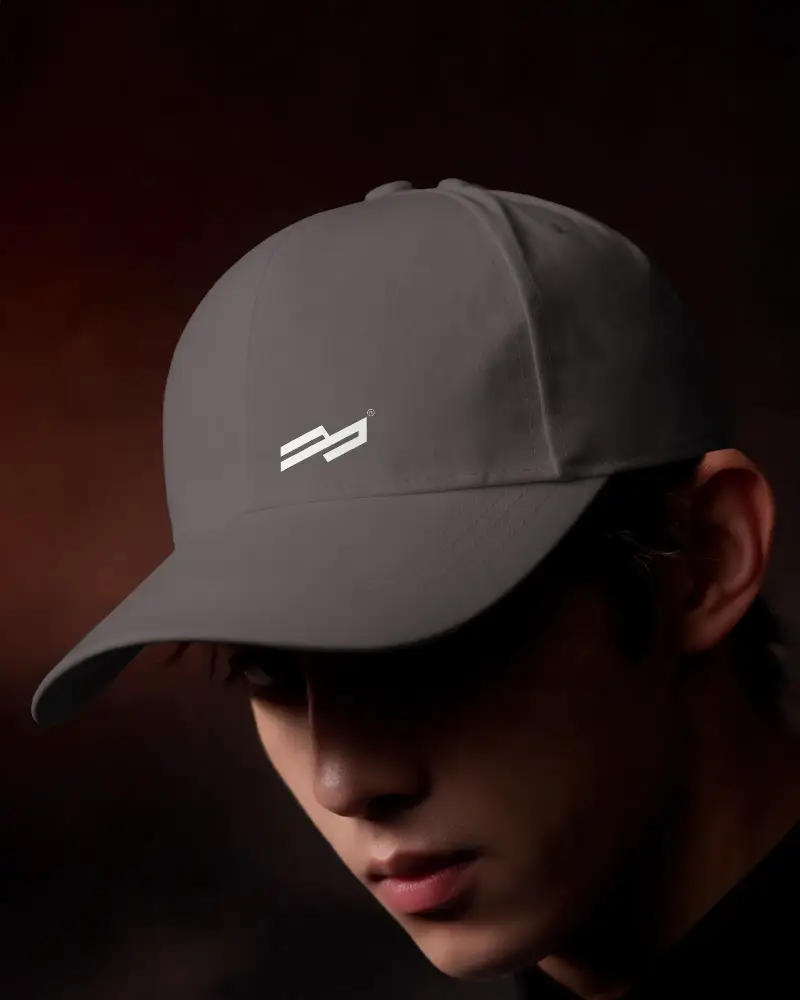 Sleek Minimalist Cap Mockup Shadowed Face Fashionable Accessory Stylish Casual Headwear Urban Look