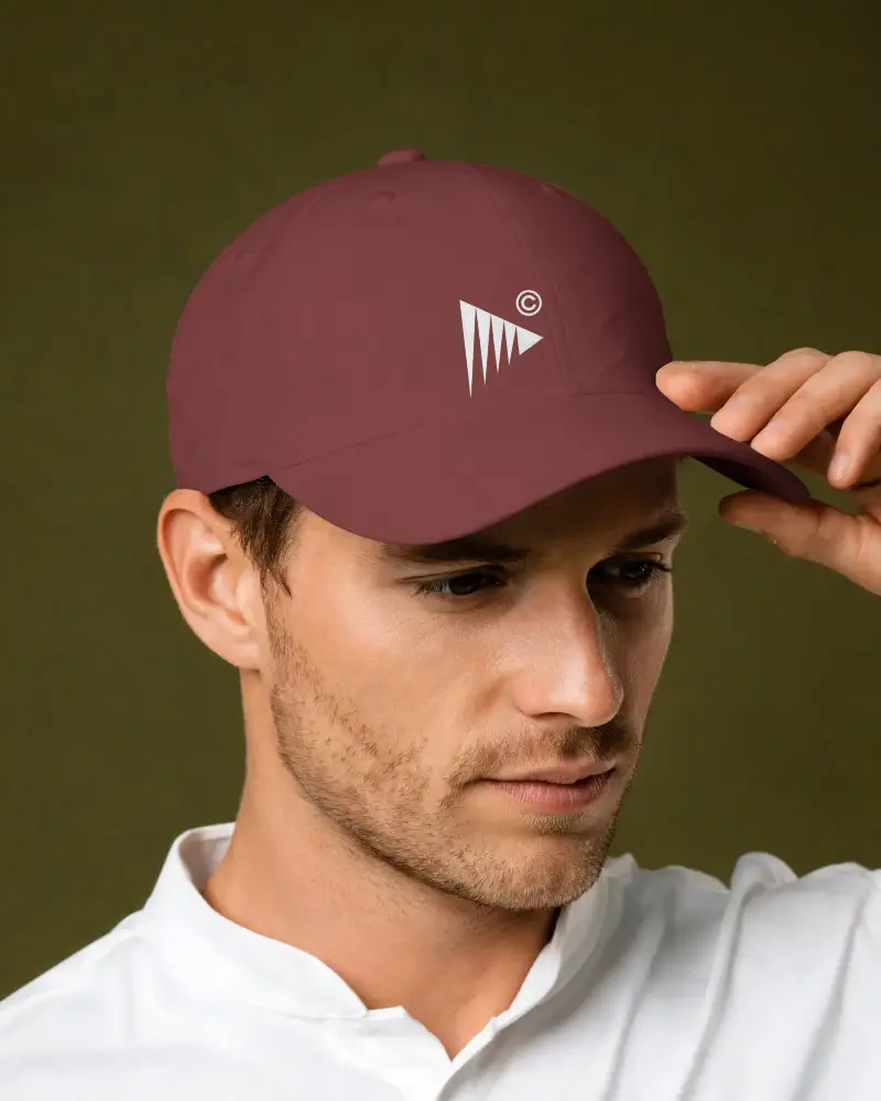 Premium Curved Brim Baseball Cap Mockup For Stylish Casual Wear And Outdoor Accessories