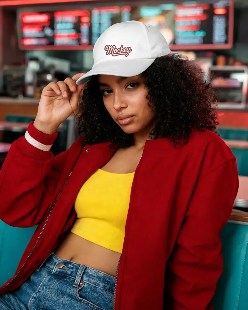 Trendy Streetwear Baseball Cap Mockup For Casual Outdoor Adventures And Urban Style Looks