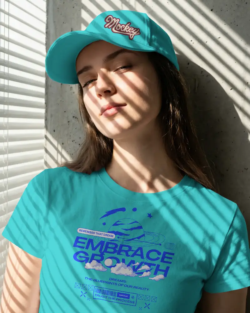 Casual Unisex Baseball Cap Mockup Brimmed Headwear For Outdoor Sports And Everyday Fashion