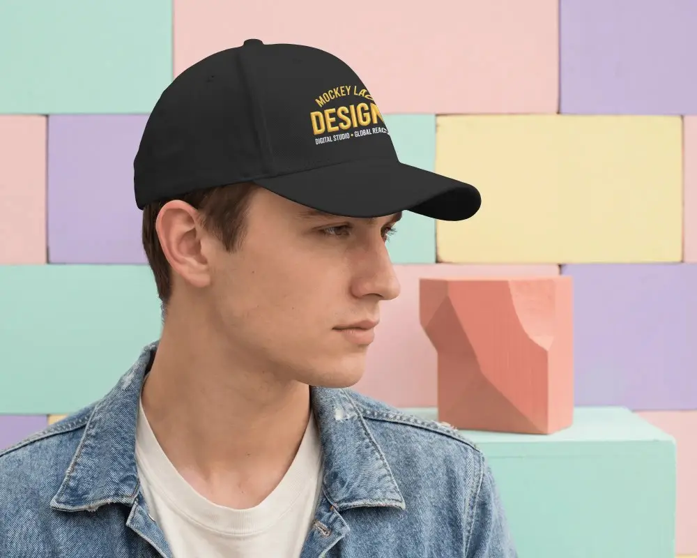 Simple Unisex Cotton Cap Mockup Perfect For Custom Logo Branding And Promotional Use