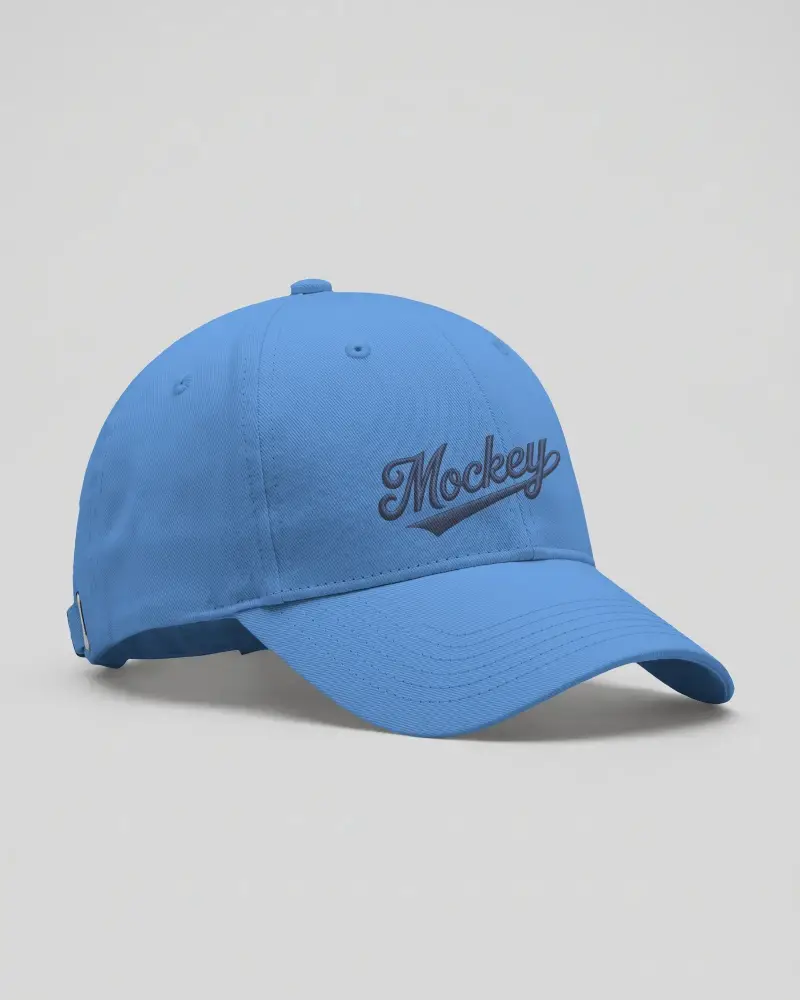 Classic Curved Brim Cap Mockup With Adjustable Strap For Custom Fit And Everyday Wear